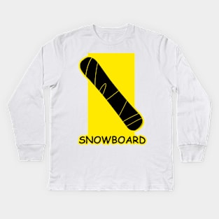 snowboarding Kids Long Sleeve T-Shirt